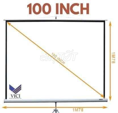 Màn chiếu 100 inch Trắng Cao cấp chưa sử dụng. Mua bán Đồ dùng văn phòng tại Thành phố Vũng Tàu Bà Rịa - Vũng Tàu được đăng bởi Trung Đạo hình 1