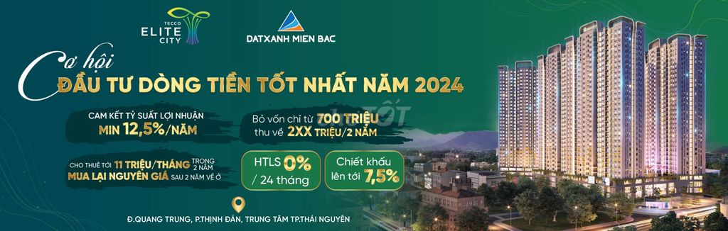 Đừng đầu tư Dự án TECCO ELITE CTY Thái Nguyên nếu chưa đọc tin này!
