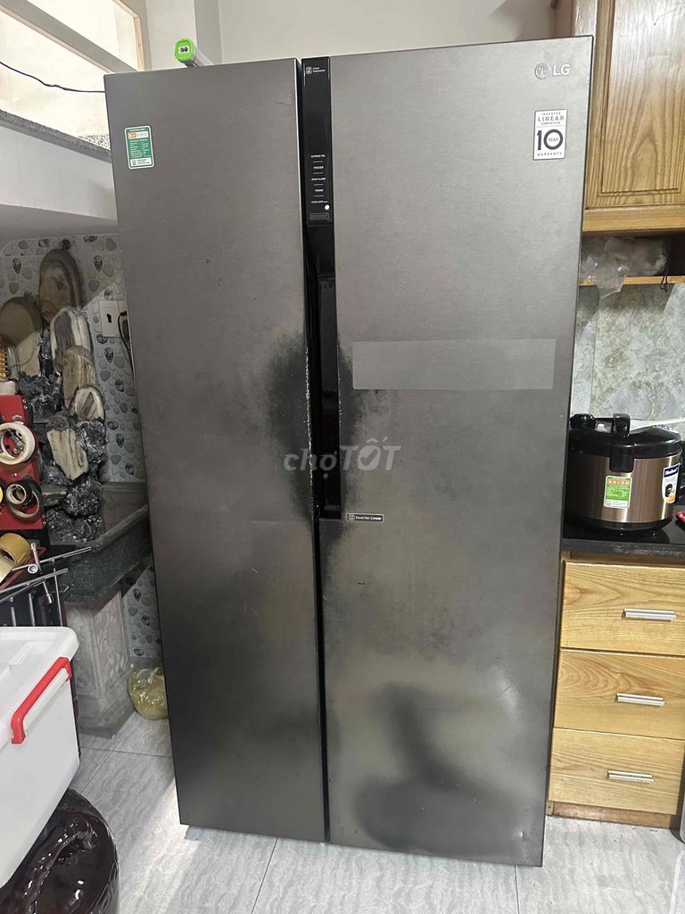 Tủ lạnh LG Xám 2 cửa Inverter Linear. Mua bán Tủ lạnh tại Quận Tân Bình Tp Hồ Chí Minh được đăng bởi Đại Nhân hình 1