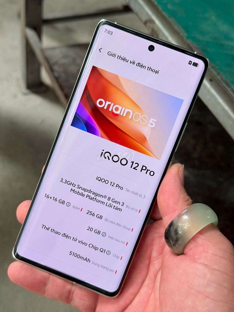 iQOO 12 Pro 256GB Trắng Snapdragon 8 Gen 3 Mới. Mua bán Điện thoại tại Huyện Đan Phượng Hà Nội được đăng bởi Sirvel Trịnh hình 1