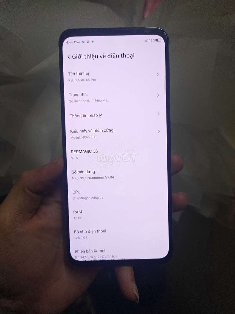 RedMagic 6S Pro 128GB Trắng. Mua bán Điện thoại tại Quận Nam Từ Liêm Hà Nội được đăng bởi Phạm Hùng hình 1