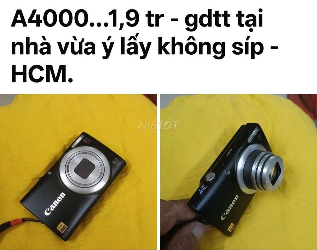 Máy ảnh Canon A4000 Đen 16.0 MP 8x. Mua bán Máy ảnh, Máy quay tại Quận Tân Phú Tp Hồ Chí Minh được đăng bởi Cường hình 1