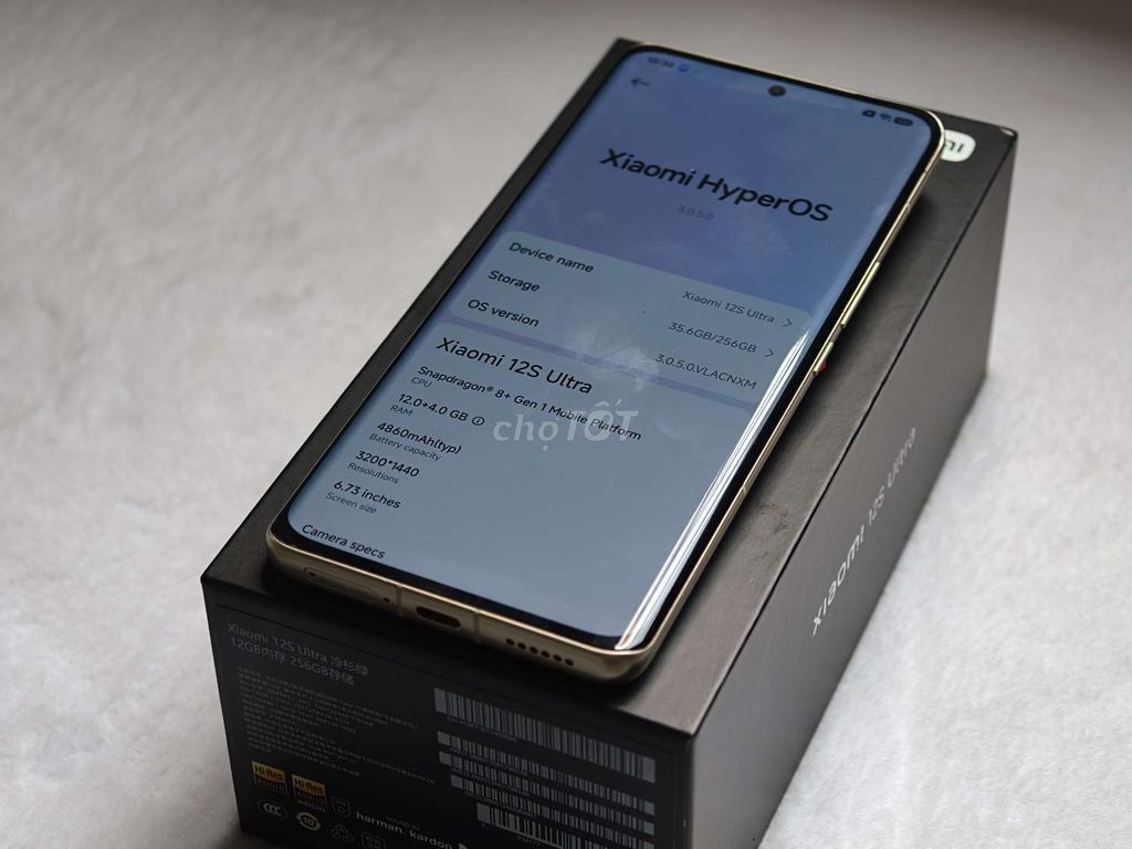 Xiaomi 12S Ultra 12/256GB fullbox đẹp zin. Mua bán Điện thoại tại Quận Bình Tân Tp Hồ Chí Minh được đăng bởi Hiếu hình 1