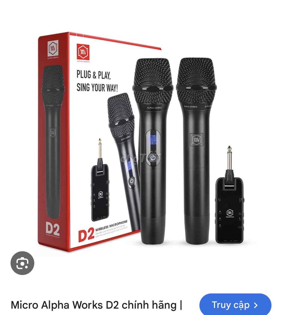 Bán mic hát karaoke  hảng alpha work D2. Mua bán Tivi, Âm thanh tại Thành phố Pleiku Gia Lai được đăng bởi Hạ Duy hình 1