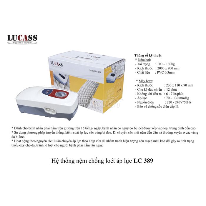 Đệm hơi chống loét Lucass LC-389