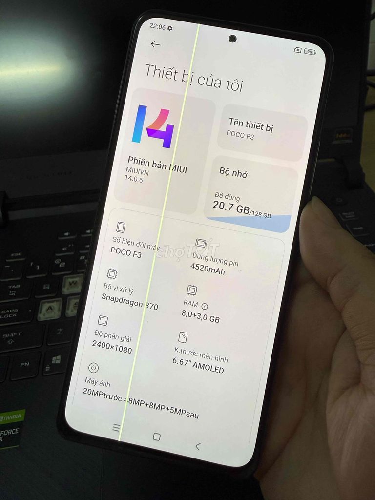 Xiaomi Poco F3 128GB Trắng. Mua bán Điện thoại tại Huyện Hóc Môn Tp Hồ Chí Minh được đăng bởi Đam mê công nghệ hình 1