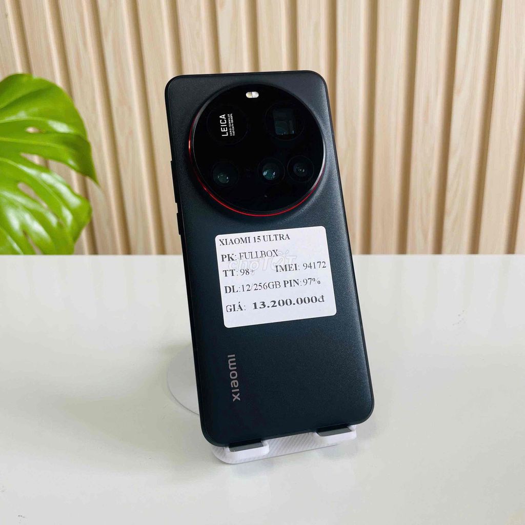 Xiaomi 15 Ultra -12/256GB - Pin 97 - Lưu ảnh nhẹ. Mua bán Điện thoại tại Quận Ninh Kiều Cần Thơ được đăng bởi Hmphone hình 1