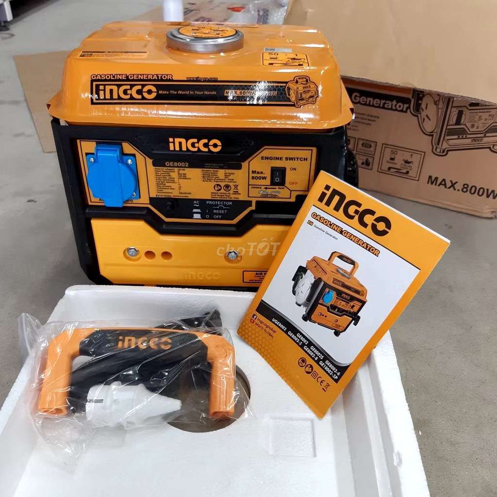 Máy phát điện Ingco GE8002 800W Xăng Vàng Đen. Mua bán Nội thất, đồ gia dụng khác tại Huyện Ninh Hải Ninh Thuận được đăng bởi KFC hình 1