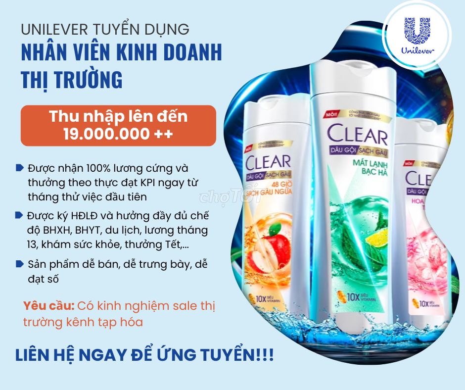 LONG XUYÊN CẦN NHÂN VIÊN KINH DOANH THỊ TRƯỜNG