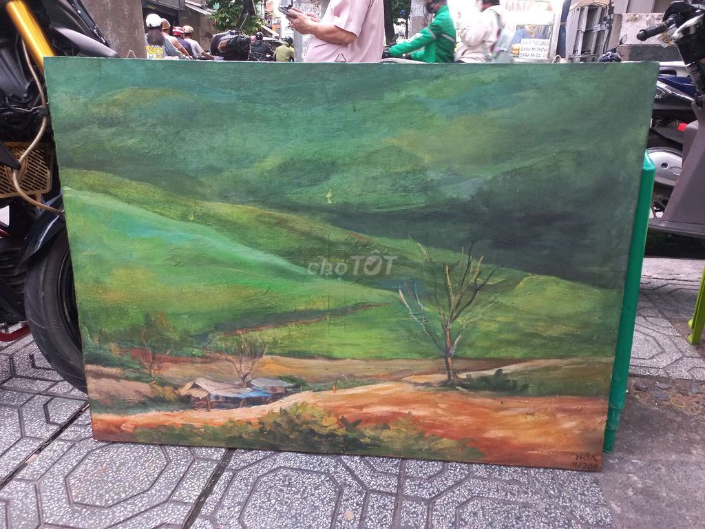 Tranh sơn dầu Phong cảnh 80x100cm. Mua bán Đồ sưu tầm, đồ cổ tại Quận 1 Tp Hồ Chí Minh được đăng bởi Anh Phát  hình 1