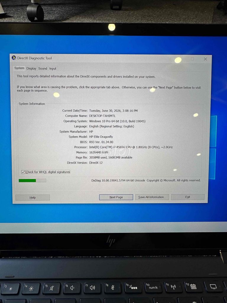 HP Elite Dragonfly i7-8565U 16GB. Mua bán Laptop tại Quận Nam Từ Liêm Hà Nội được đăng bởi NguyenPhuongNam hình 1