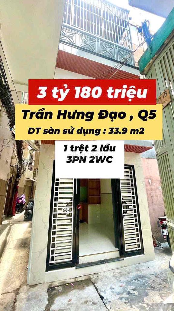 nhà chính chủ Bán hẻm 977 Trần hưng đạo . phường 5 .quận 5 . nhà 3 x6