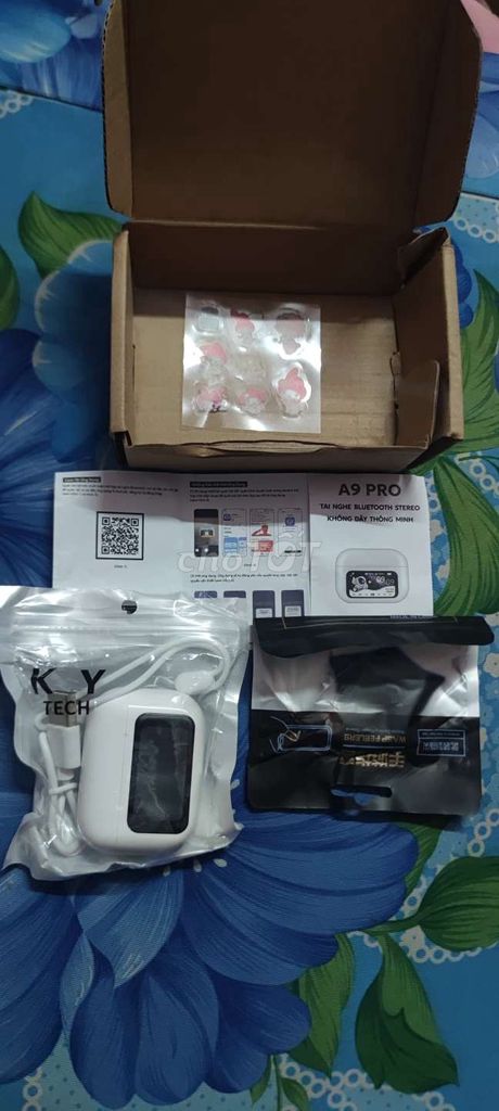 Tai nghe Bluetooth A9 Pro Trắng. Mua bán Tivi, Âm thanh tại Huyện Châu Thành An Giang được đăng bởi Phạm Thanh Dương  hình 1