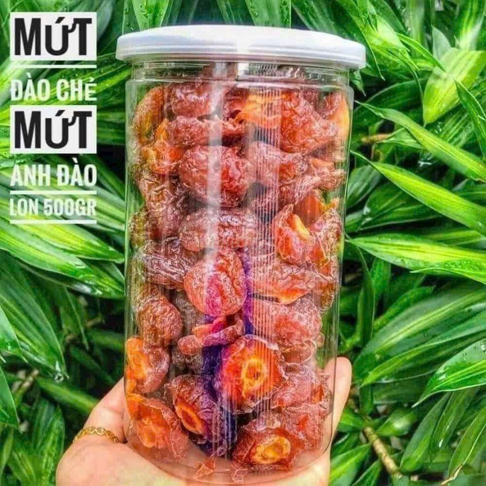 Mứt đào chẻ đôi hủ 500gr