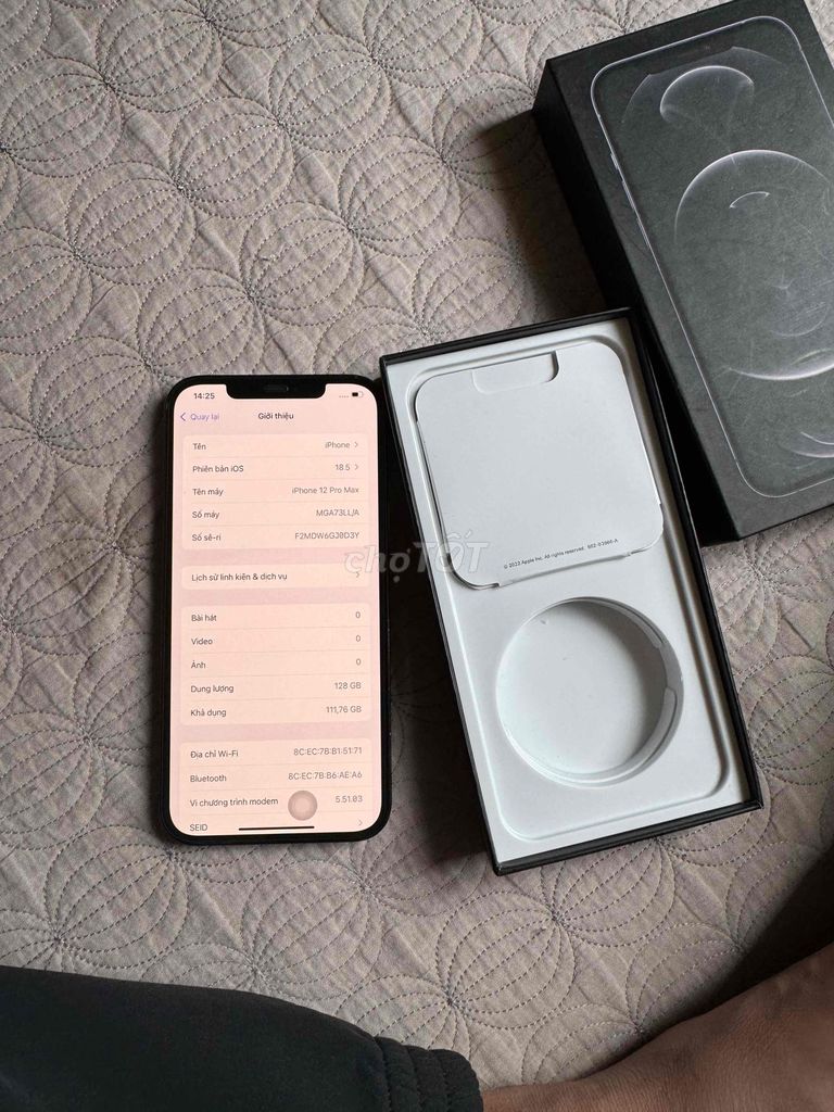 Bán ip12prmax QT Mỹ 128GB zin. Mua bán Điện thoại tại Huyện Hải Hậu Nam Định được đăng bởi vule hình 1