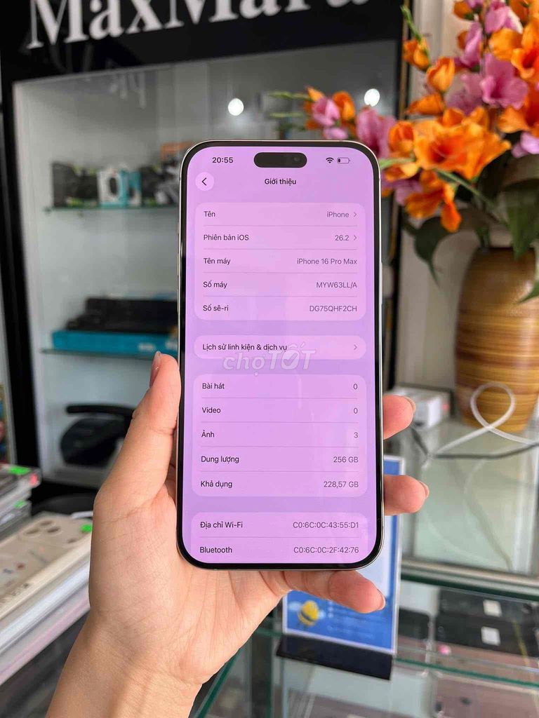 iPhone 16 Pro Max 256GB Quốc Tế Mất Face ID. Mua bán Điện thoại tại Thành phố Điện Biên Phủ Điện Biên được đăng bởi Đinh Quang Hà hình 1