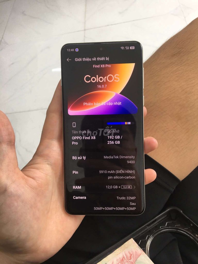 Oppo Find X8 Pro 256GB Trắng. Mua bán Điện thoại tại Quận Hải An Hải Phòng được đăng bởi Đức Híp hình 1