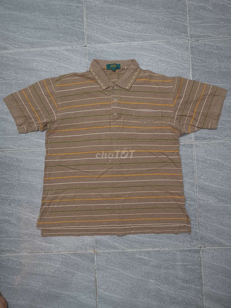 Áo polo Kenzo Golf 03 Paris Nâu Sọc size M. Mua bán Quần áo tại Quận Gò Vấp Tp Hồ Chí Minh được đăng bởi Hàng 2handsgood hình 1