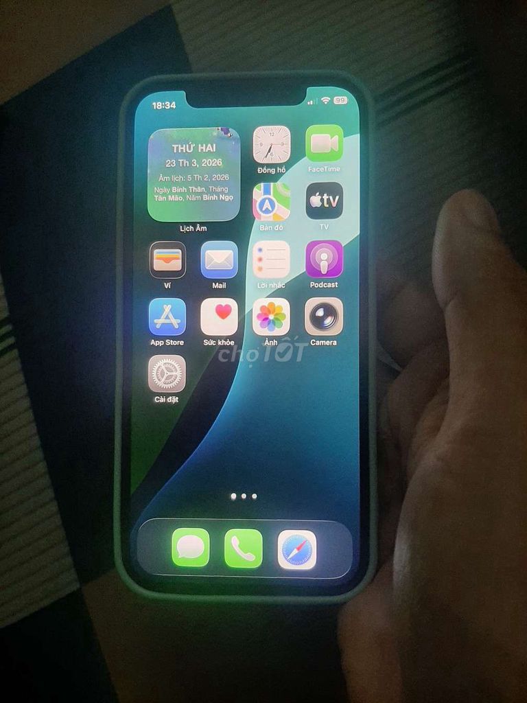 Apple iPhone 12 64GB Đen Nguyên zin quốc tế. Mua bán Điện thoại tại Huyện Bình Chánh Tp Hồ Chí Minh được đăng bởi Hùng Lê hình 1