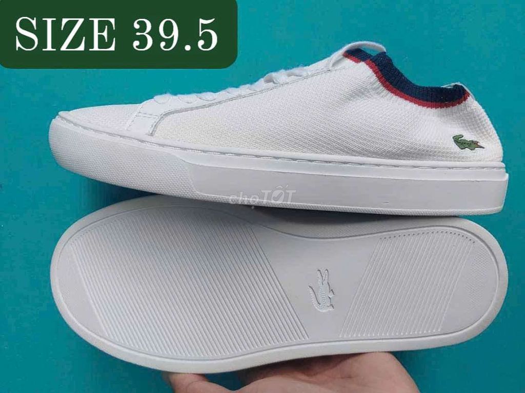 LACOSTE VẢI SLIPON 2HAND.BAO REAL.SIZE 39.5