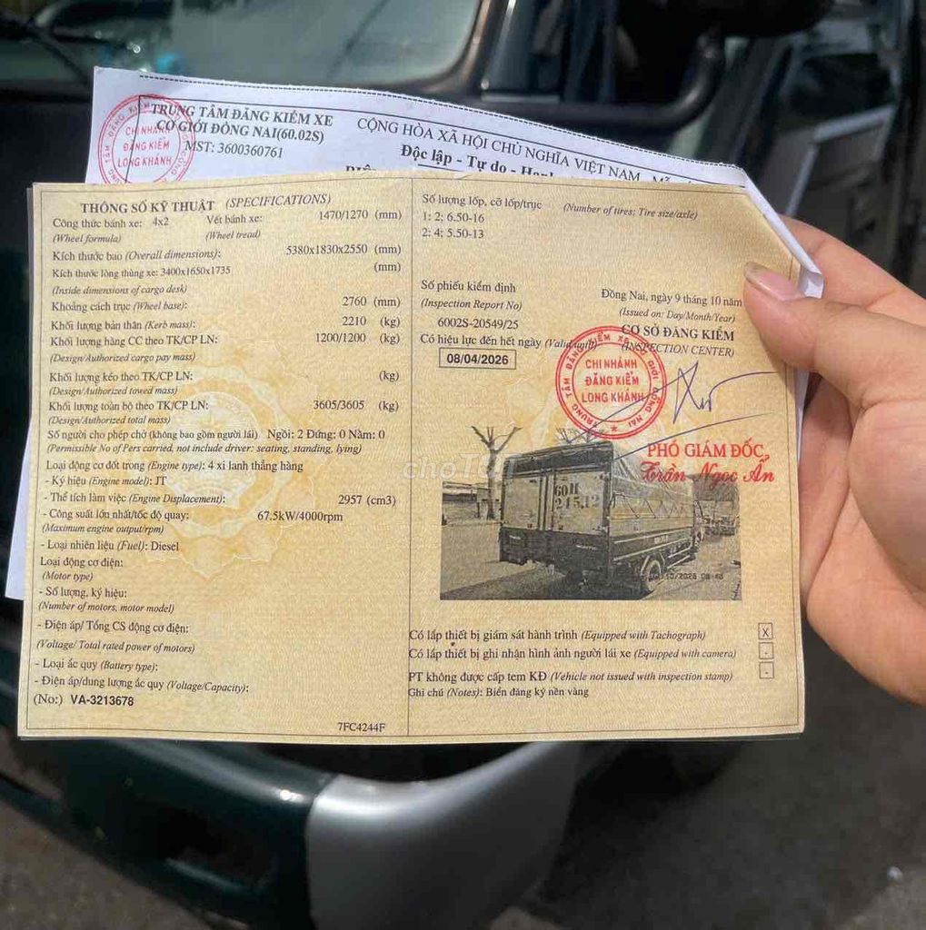 Xe Kia K3000s 1T4 đời 2011. Mua bán Xe tải, xe ben tại Huyện Trảng Bom Đồng Nai được đăng bởi Nam  hình 4