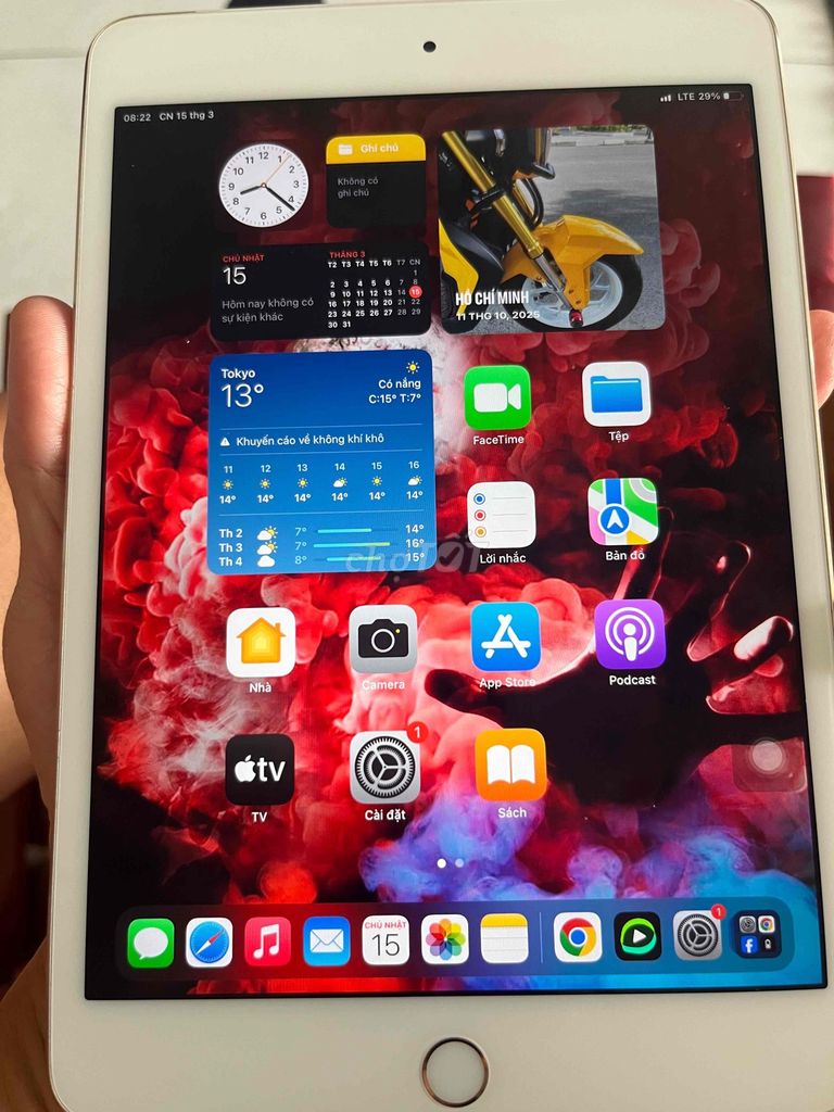Apple iPad mini 4 16GB Vàng 4G. Mua bán Máy tính bảng tại Quận Cái Răng Cần Thơ được đăng bởi Hồ Gia  hình 1