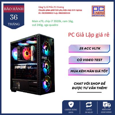 PC chuyên render, giả lập chơi game, i7