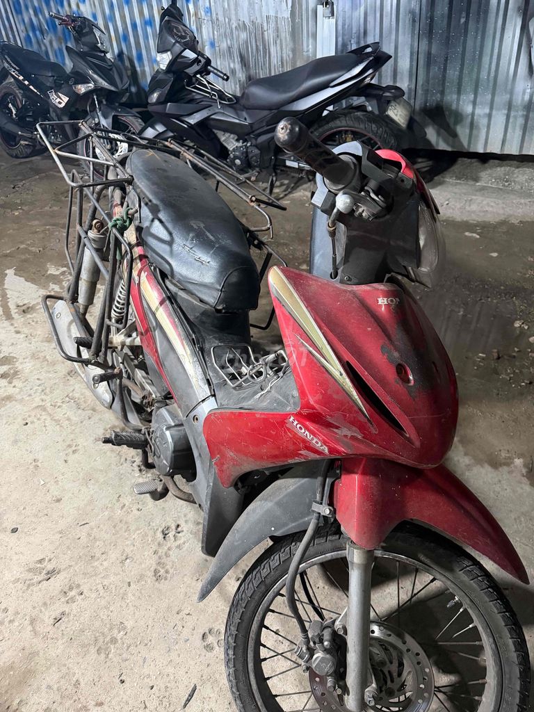 Honda Wave Красный Грузовой мотоцикл