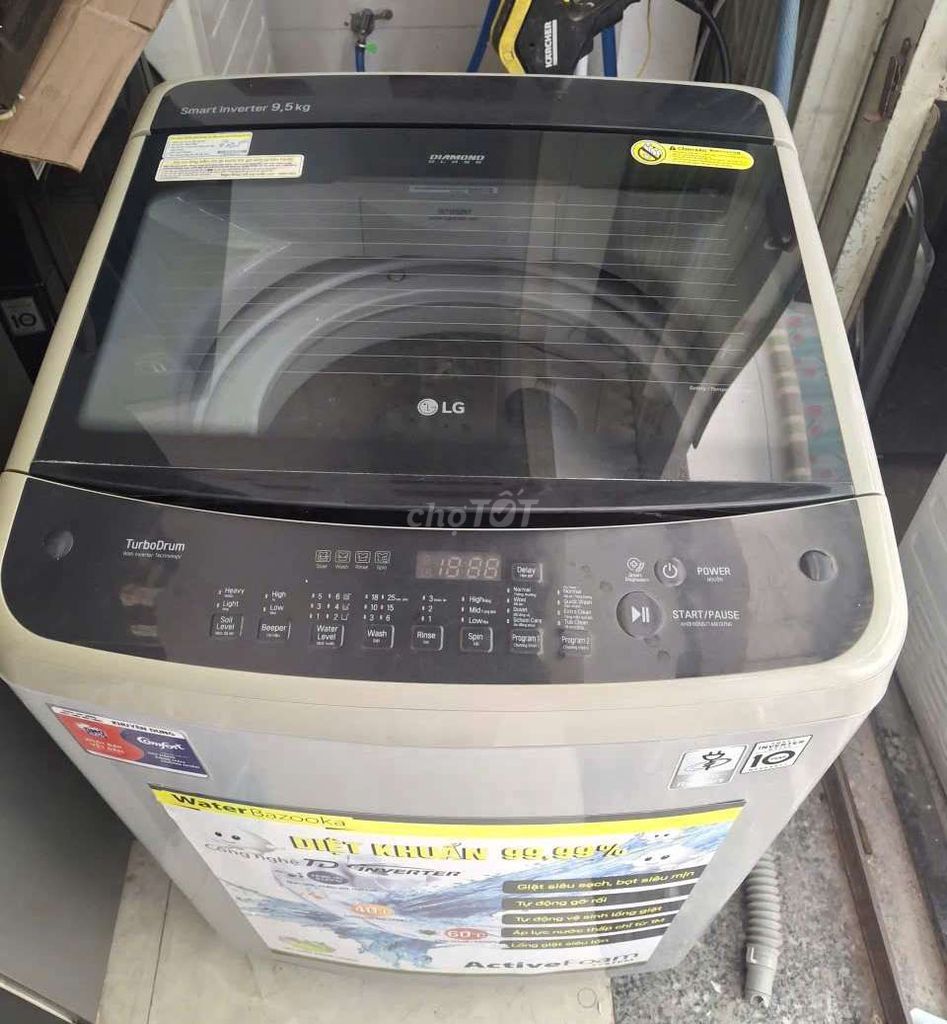 Máy giặt 9.5kg inverter tiết kiệm điện LG freeship. Mua bán Máy giặt tại Quận 1 Tp Hồ Chí Minh được đăng bởi Tủ lạnh máy giặt hình 1