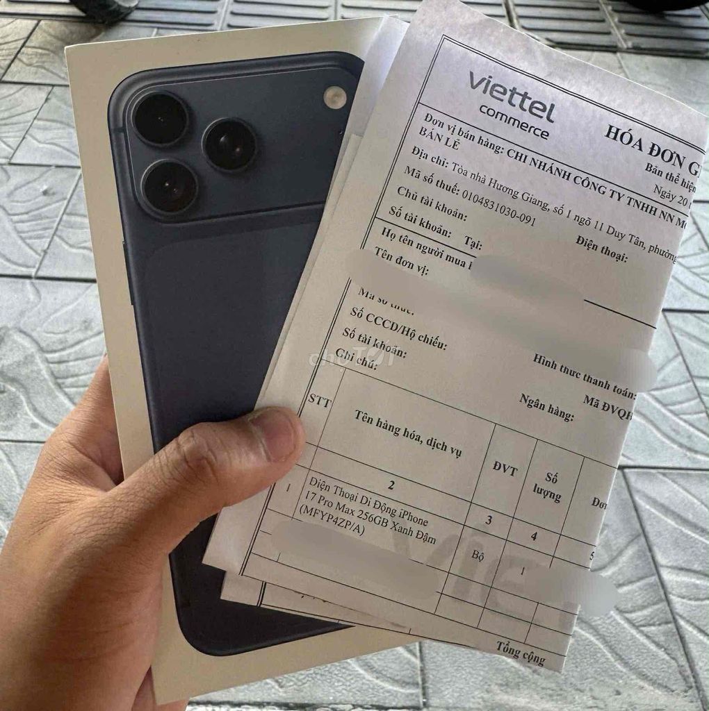 iPhone 17 Pro Max 256GB Xanh Đậm. Mua bán Điện thoại tại Quận Liên Chiểu Đà Nẵng được đăng bởi Tên chưa cung cấp hình 1
