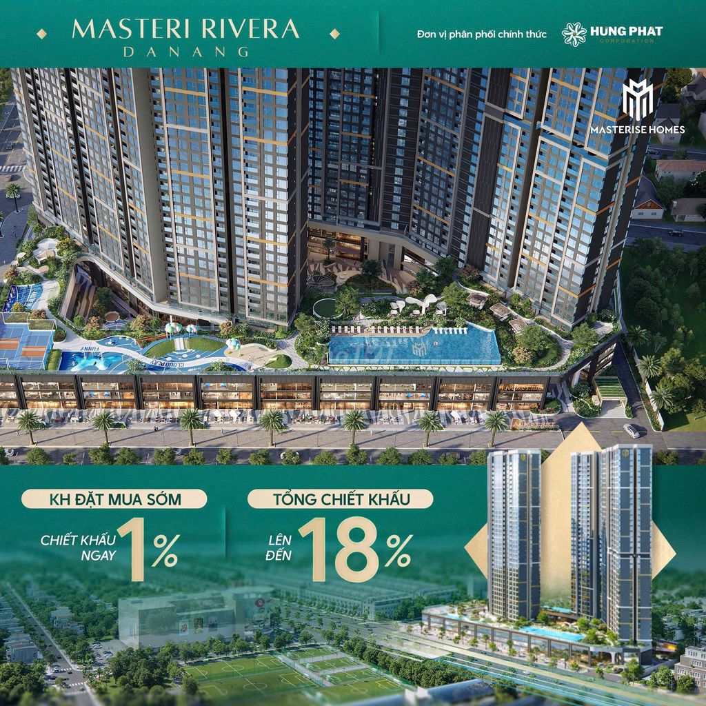 Sở hữu căn góc 3 PN Masteri Rivera Đà Năng, dtích 80m2,giá 6,2 tỷ