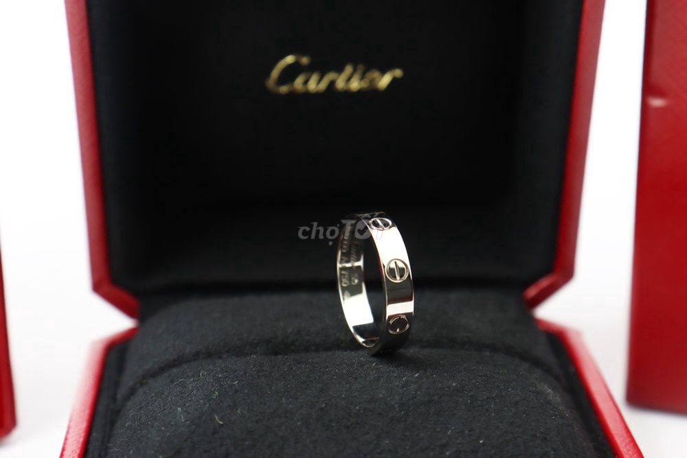 Nhẫn Nữ CARTIER Love Ring18K White Gold Size 50mm