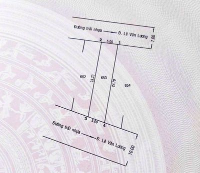 Chủ bán 2 mặt tiền, 122m2, chỉ 100m ra Lê Văn Lương, 4.6 tỷ
