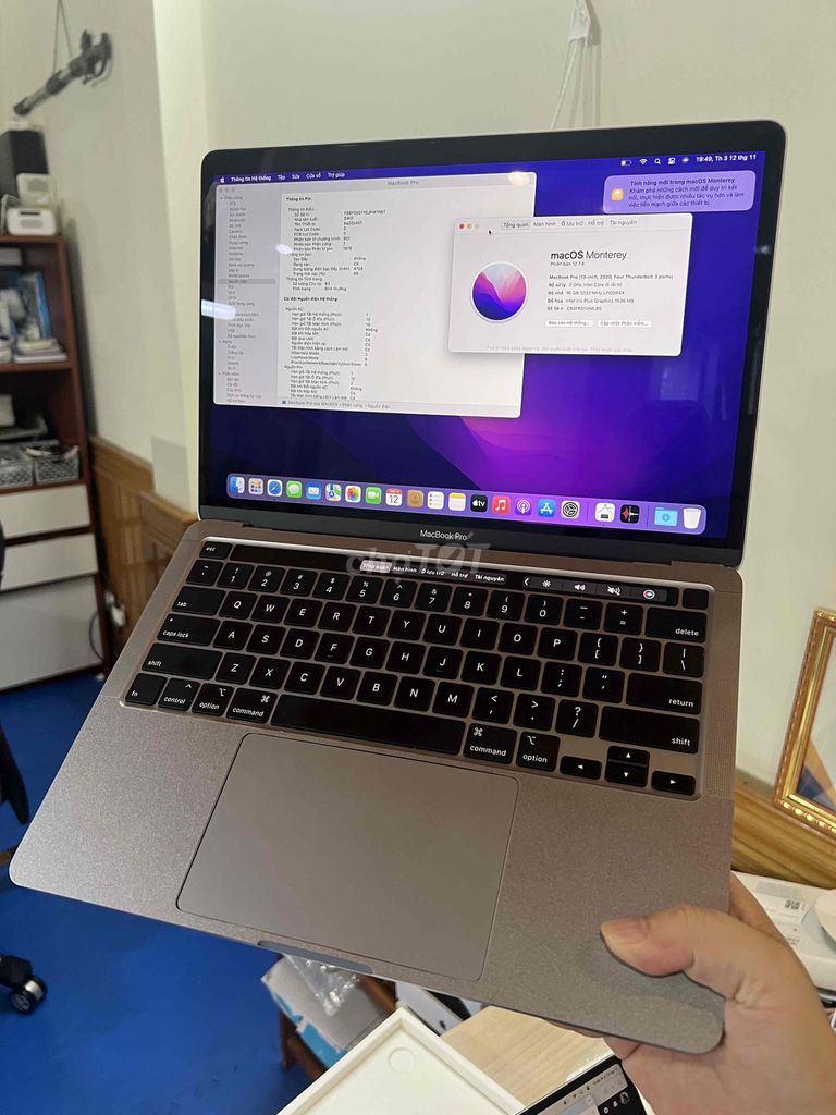 Macbook Pro 13 inch 2020 i5 16GB/512GB SSD zin đep