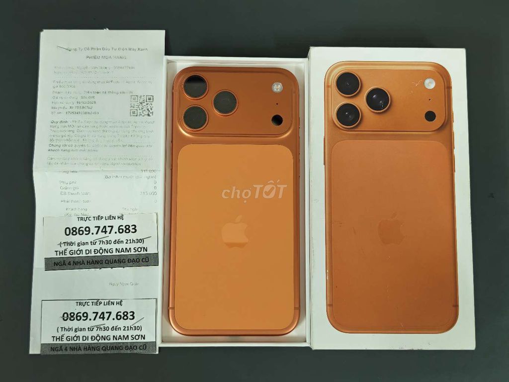 Apple iPhone 17 Pro Max 256GB . Mua bán Điện thoại tại Quận Ba Đình Hà Nội được đăng bởi Quân hình 1