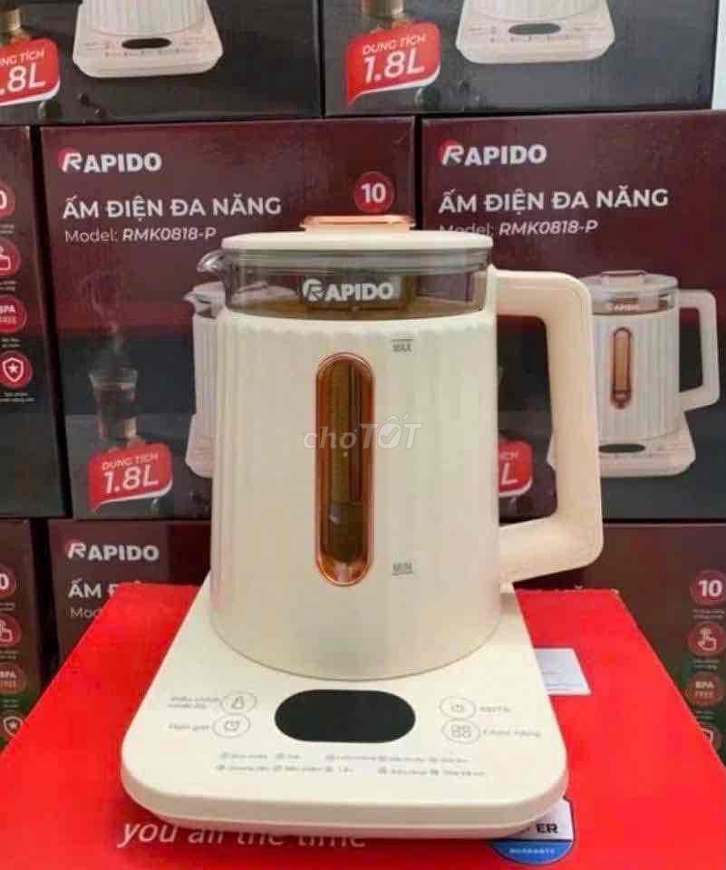 Ấm điện đa năng Rapido RMK0818-P Trắng kem 1.8L. Mua bán Bếp, lò, đồ điện nhà bếp tại Thành phố Huế Thừa Thiên Huế được đăng bởi gia dụng Huế hình 1