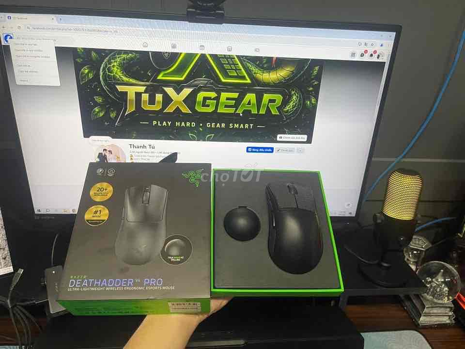 Chuột Razer Deathadder V4 Pro Đen Mới. Mua bán Phụ kiện (Màn hình, Chuột...) tại Huyện Bình Chánh Tp Hồ Chí Minh được đăng bởi Thanh Tú hình 1