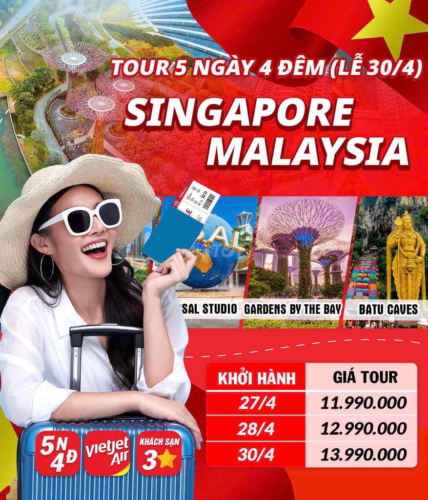 Tour Sing Mã 5 ngày 4 đêm