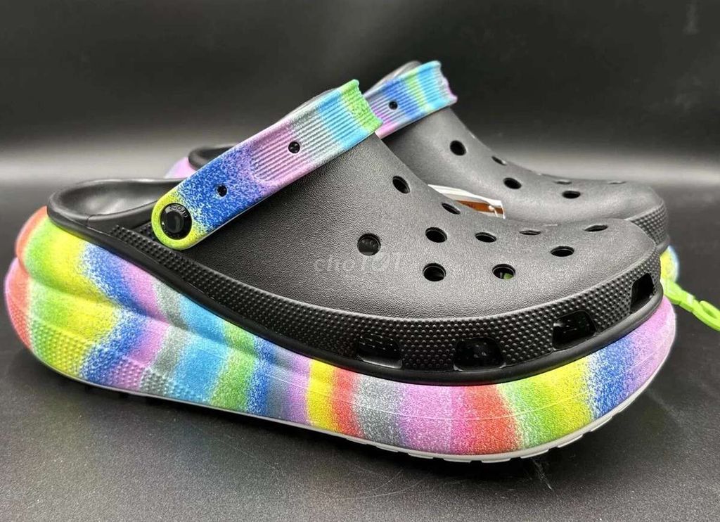 Dép Crocs Nam Size 41 Đen Đa sắc. Mua bán Giày dép tại Quận Bình Thạnh Tp Hồ Chí Minh được đăng bởi PTT 2Hand hình 1