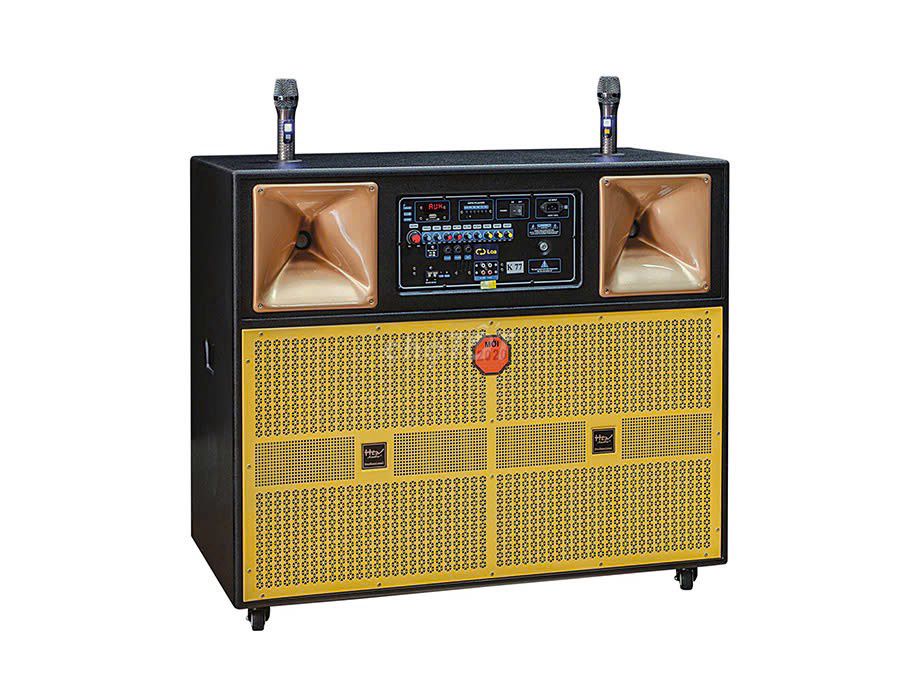 Loa kéo Hùng Loa K77 2 bass 50 Đen, vàng. Mua bán Tivi, Âm thanh tại Huyện Mỏ Cày Nam Bến Tre được đăng bởi Meomeo hình 1