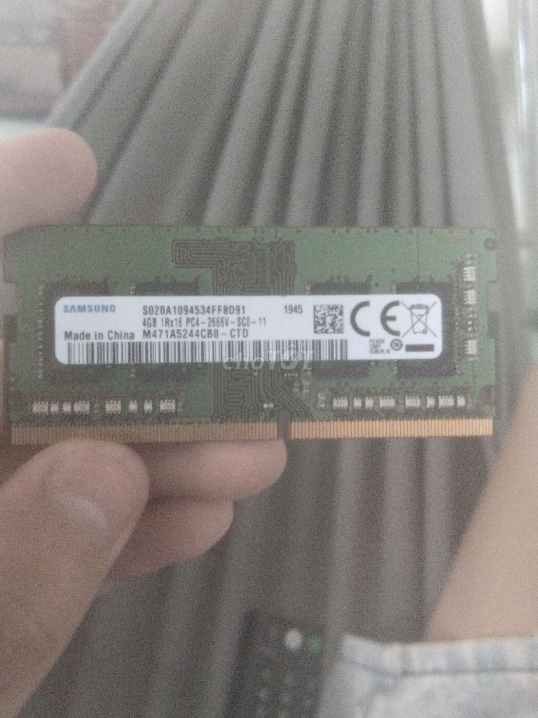 RAM Laptop Samsung DDR4 4GB 2666MHz. Mua bán Linh kiện (RAM, Card...) tại Huyện An Phú An Giang được đăng bởi Minh hình 1