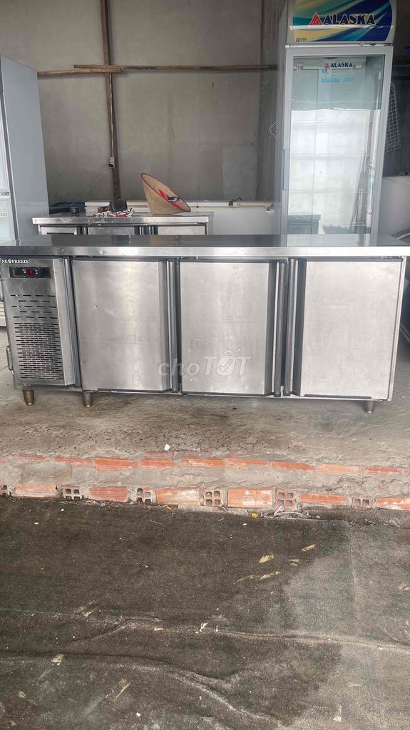 Bàn mát Inox 1.8m 3 cánh quạt gió đẹp sủ dụng tốt. Mua bán Tủ lạnh tại Quận Tân Phú Tp Hồ Chí Minh được đăng bởi Thu Huyền hình 1