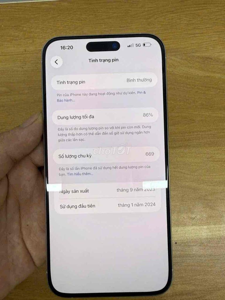 Apple iPhone 15 Pro Max 256GB Bạc. Mua bán Điện thoại tại Quận Hà Đông Hà Nội được đăng bởi Nguyễn Hữu Đức hình 1