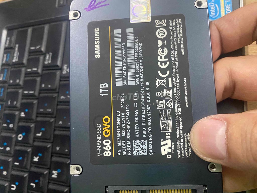 SSD 1TB Samsung Qvo 860 zin đét us Win 10 Pro