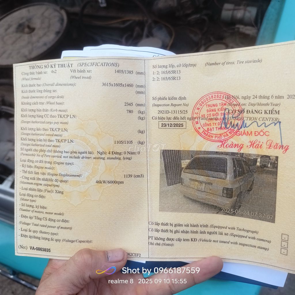 KIA CD5 2000 Xăng Xanh ngọc. Mua bán Ô tô tại Quận Hoàng Mai Hà Nội được đăng bởi Ngan Ngan hình 4