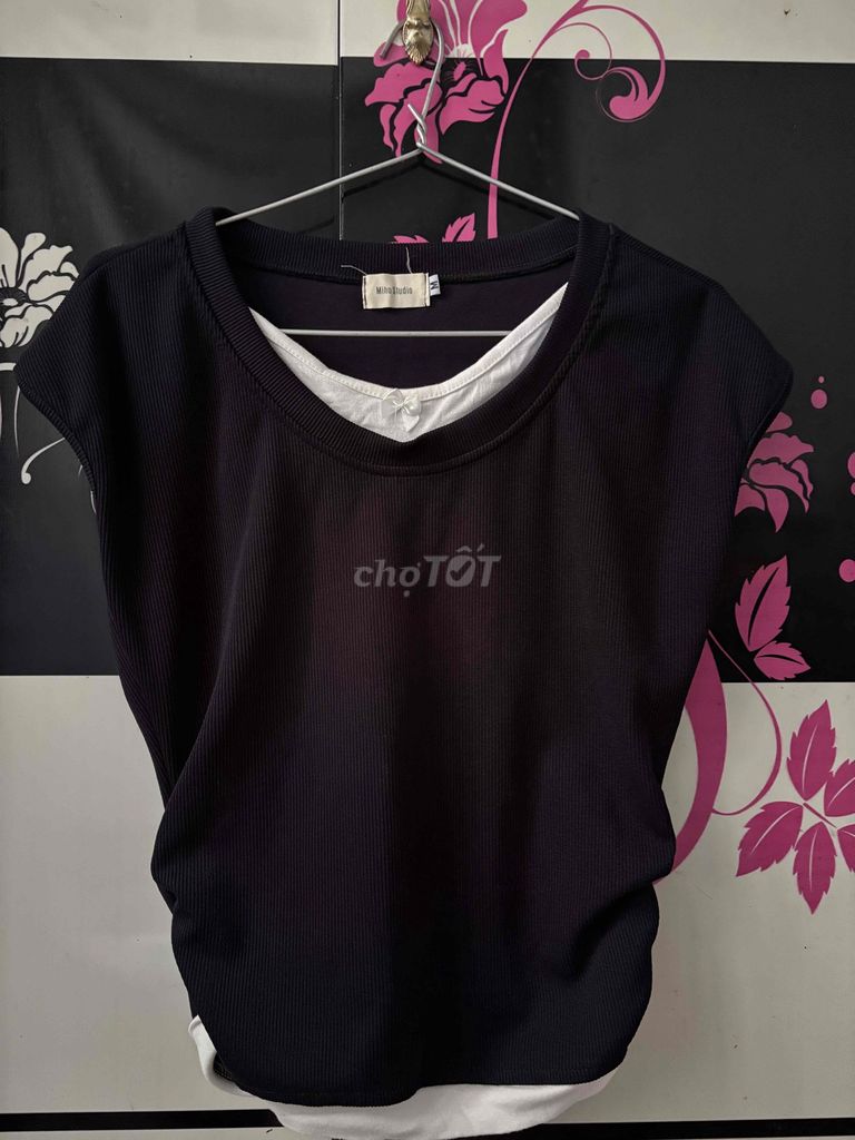Áo thun nữ Miho House Tăm Xanh than. Mua bán Quần áo tại Huyện Bình Giang Hải Dương được đăng bởi Tú Quyên Lê hình 1