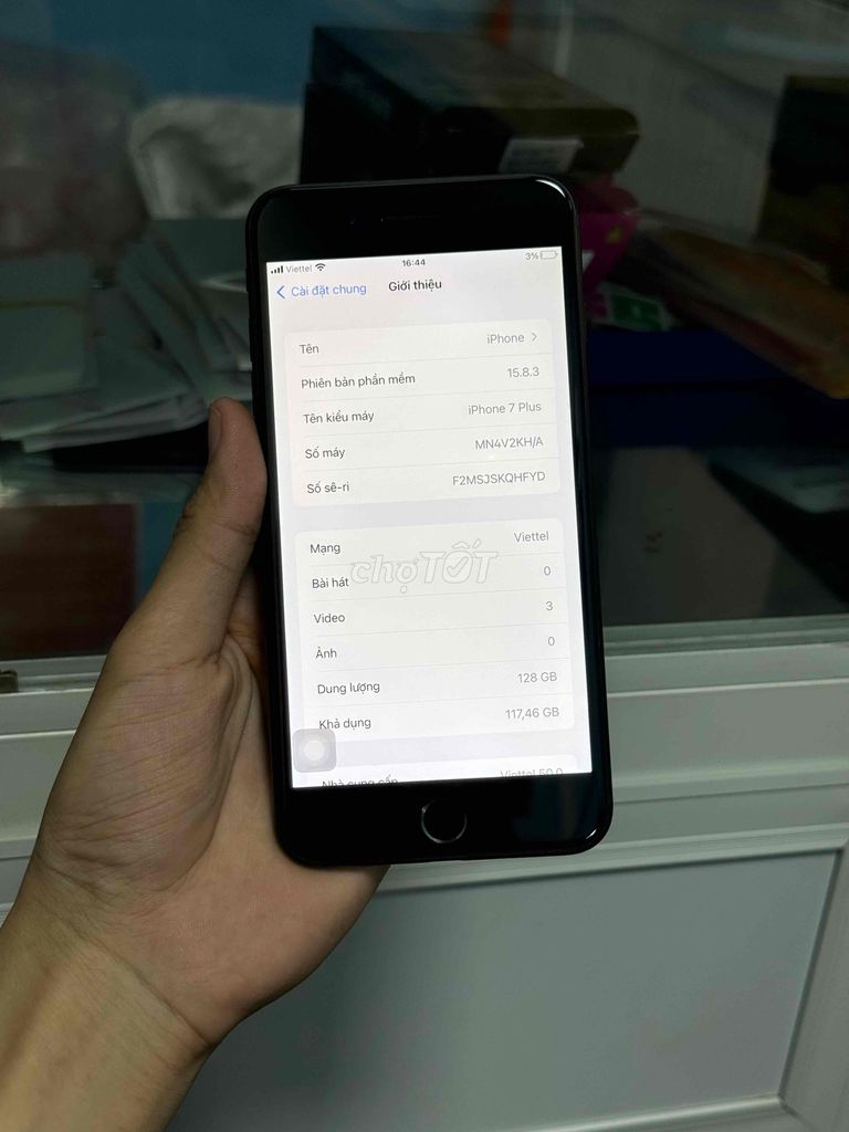 iPhone 7P 128GB Sạch icloud Zin Full chức năng