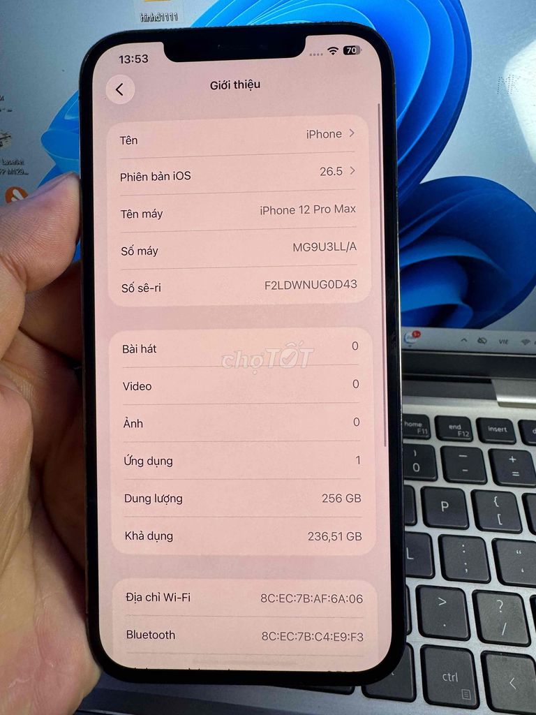 Apple iPhone 12 Pro Max 256GB Đen 88%. Mua bán Điện thoại tại Quận 6 Tp Hồ Chí Minh được đăng bởi QUỐC THIÊN BÁN GÓP 0 ĐỒNG  hình 1