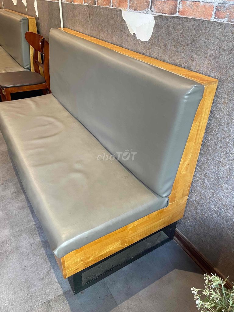 Ghế sofa Gỗ Da Xám nâu. Mua bán Bàn ghế tại Huyện Hoài Đức Hà Nội được đăng bởi Đặng Ngọc Dung hình 1