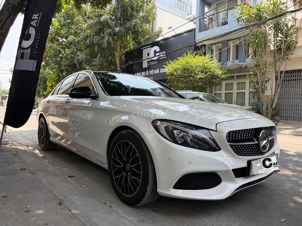 Mercedes C200 2016 màu trắng nt kem - 85000 km